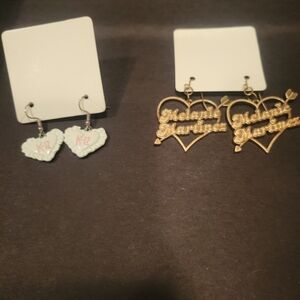2 pairs of melanie martinez earrings